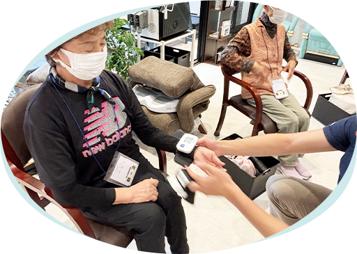 低酸素トレーニングの前にはバイタルチェックを行っていきます