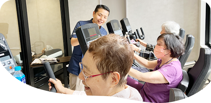 ３Ｐｏデイサービス 亀戸中央店での低酸素トレーニングは通常の運動の3倍以上の効果があることが証明されています。